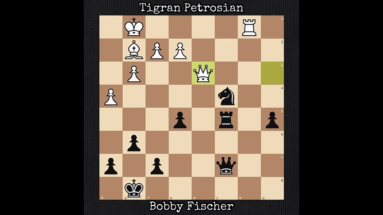 Tigran Petrosian vs Bobby Fischer | URS-All World (1970)