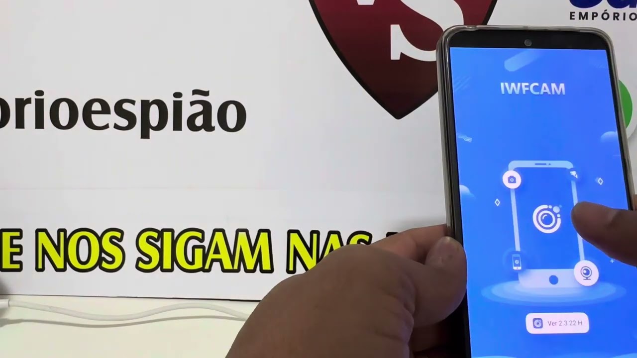 Configuração Mini câmera Wi-Fi ip full HD IWFCam c/ bateria