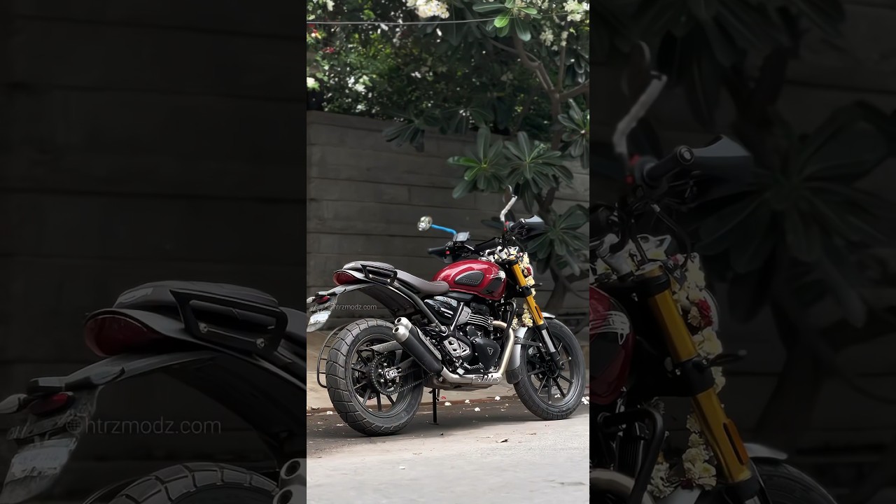 Triumph Scrambler 400 X | Triumph Scrambler 400X Accessories | #triumph #scrambler400x #htrzmodz #yt