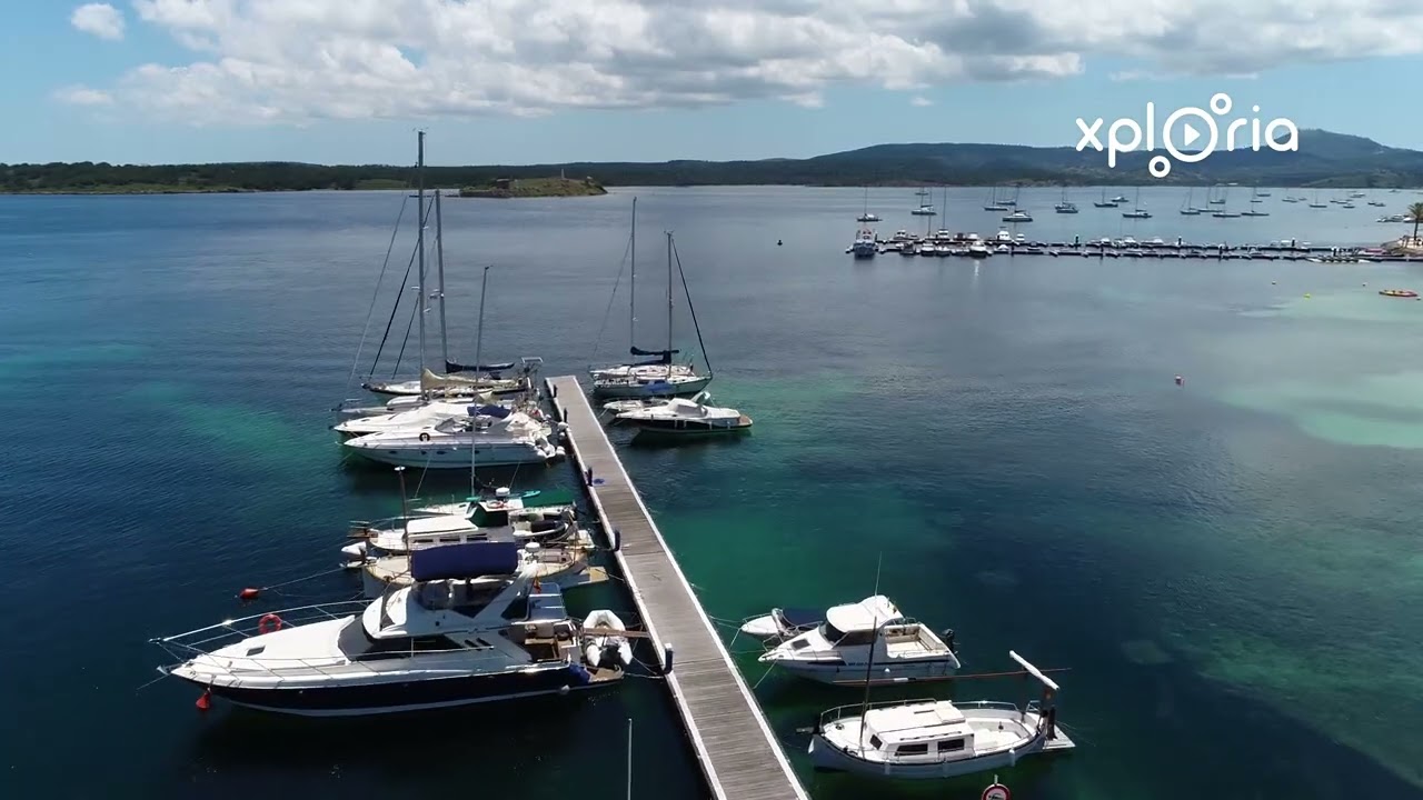 Fornells, Menorca, Baleares, Spain 2018.06 aerial video