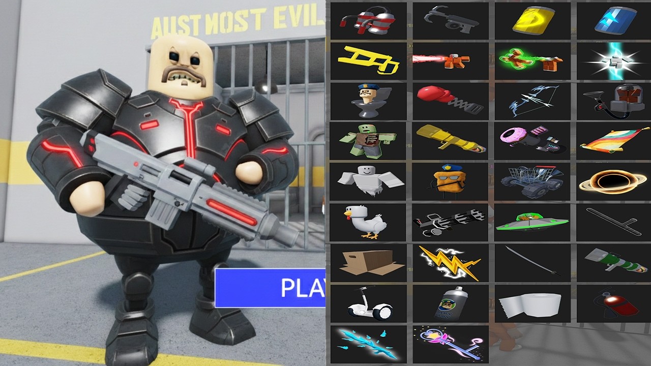 All Items Unlocked BARRY'S PRISON RUN OBBY HARD MODE - Roblox New Update All Morphs Full Gameplay