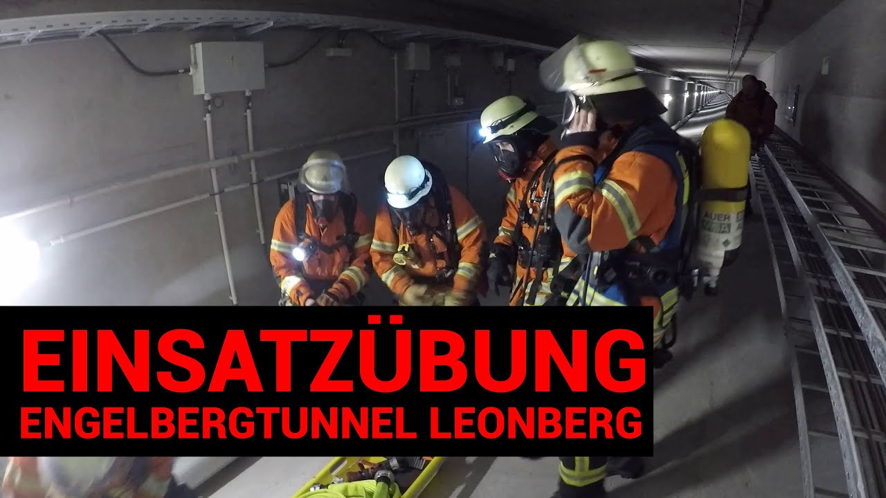 Einsatzübung im Engelbergtunnel - Feuerwehr Ditzingen
