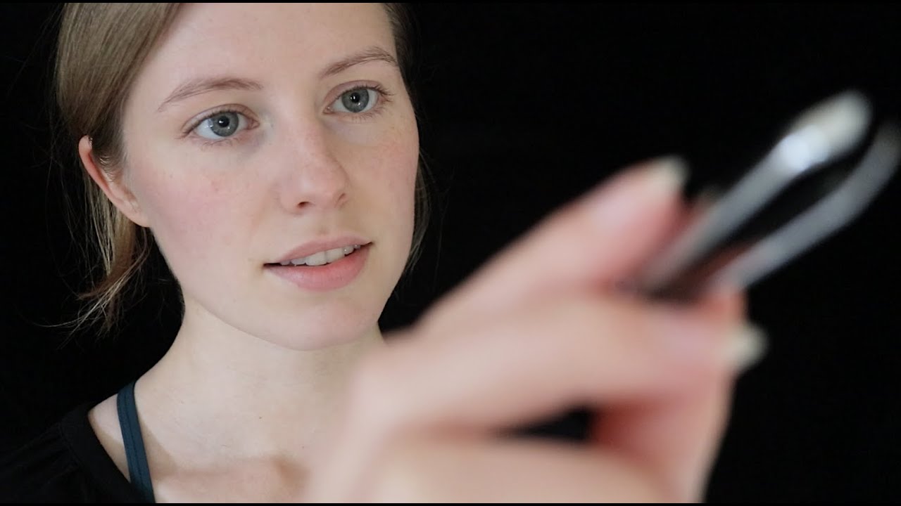 ASMR | Plucking & Face Tracing [personal attention]