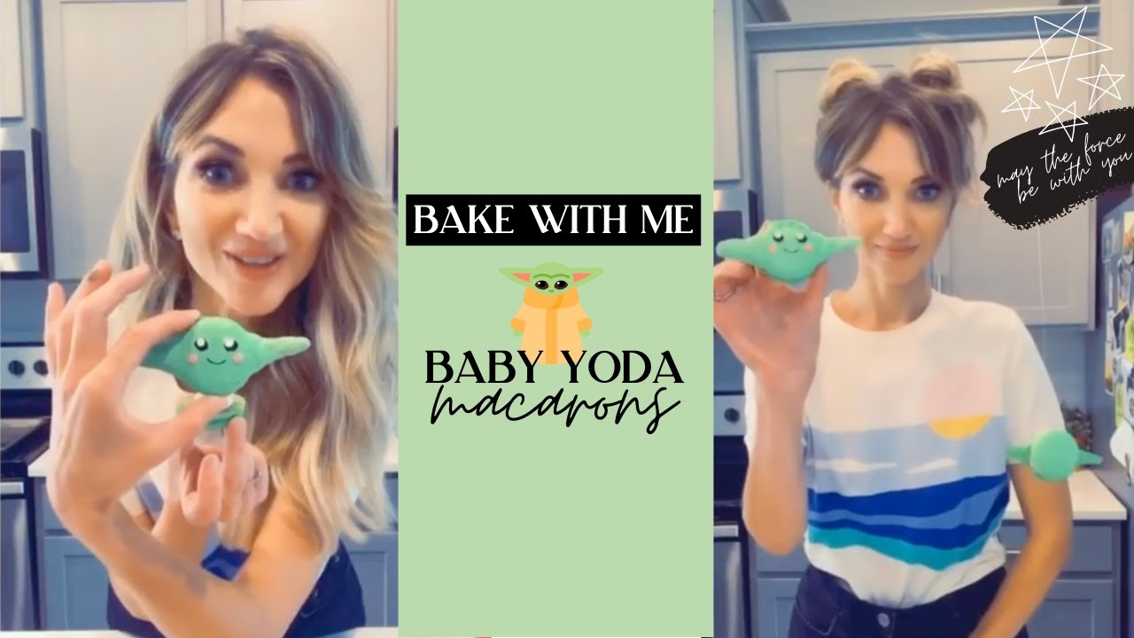 BAKING BABY YODA MACARONS - Baking With Sarah Darling