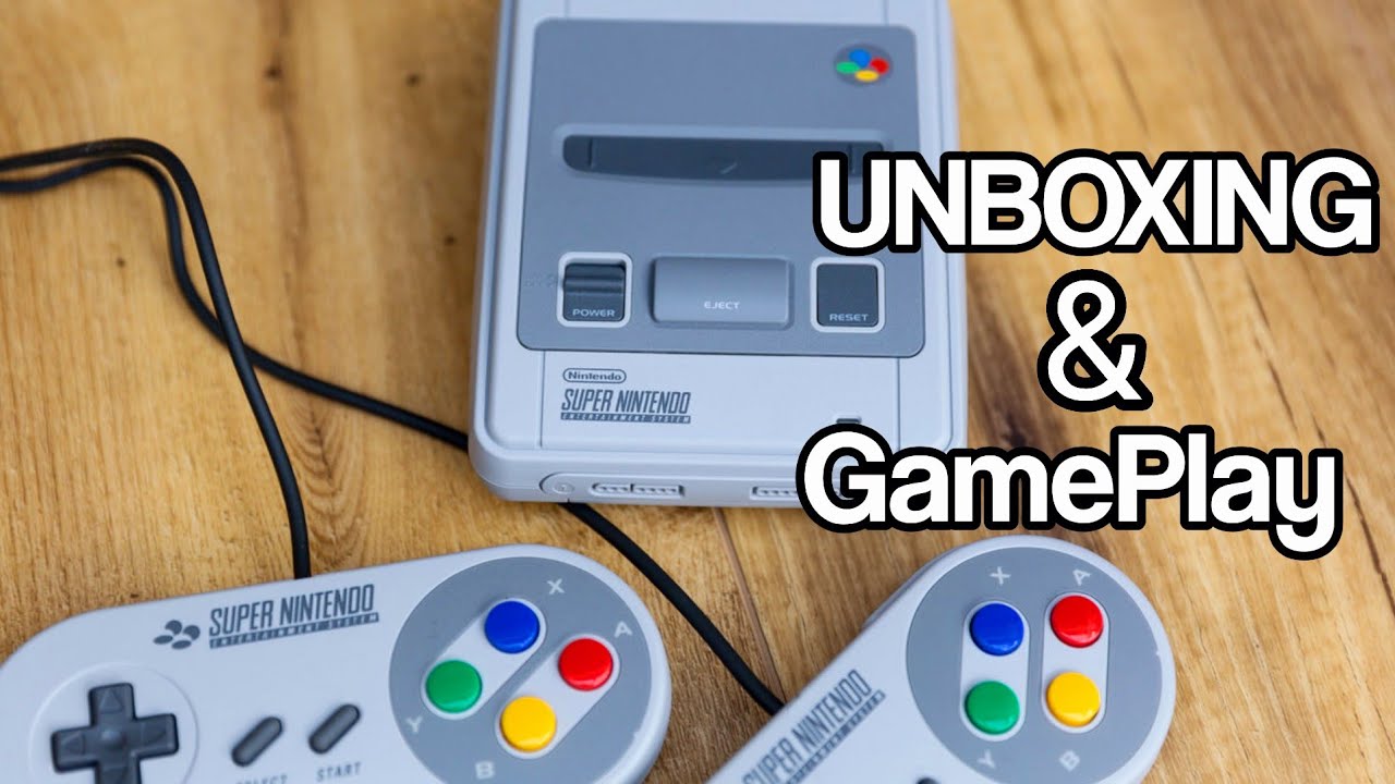 Snes Mini European Version Unboxing & GamePlay in 2021