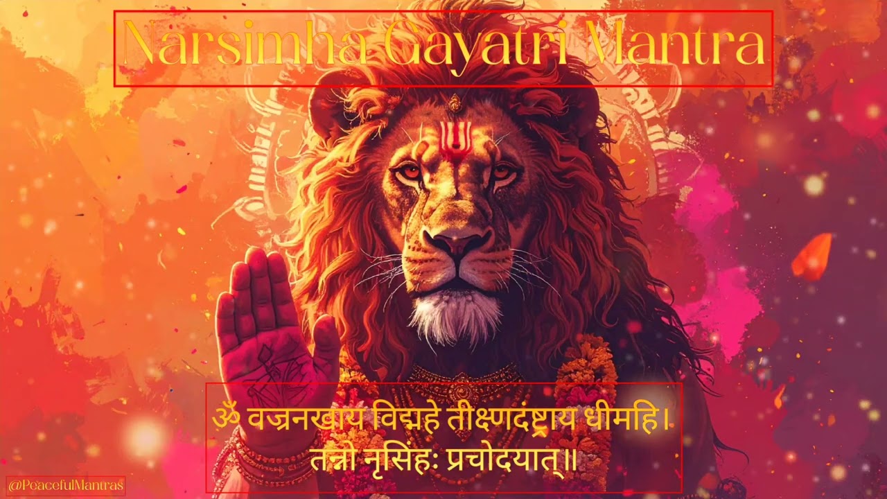 HOLI SPECIAL: Narasimha Gayatri Mantra | Divine Protection & Wisdom | Destroy All Negative Energy