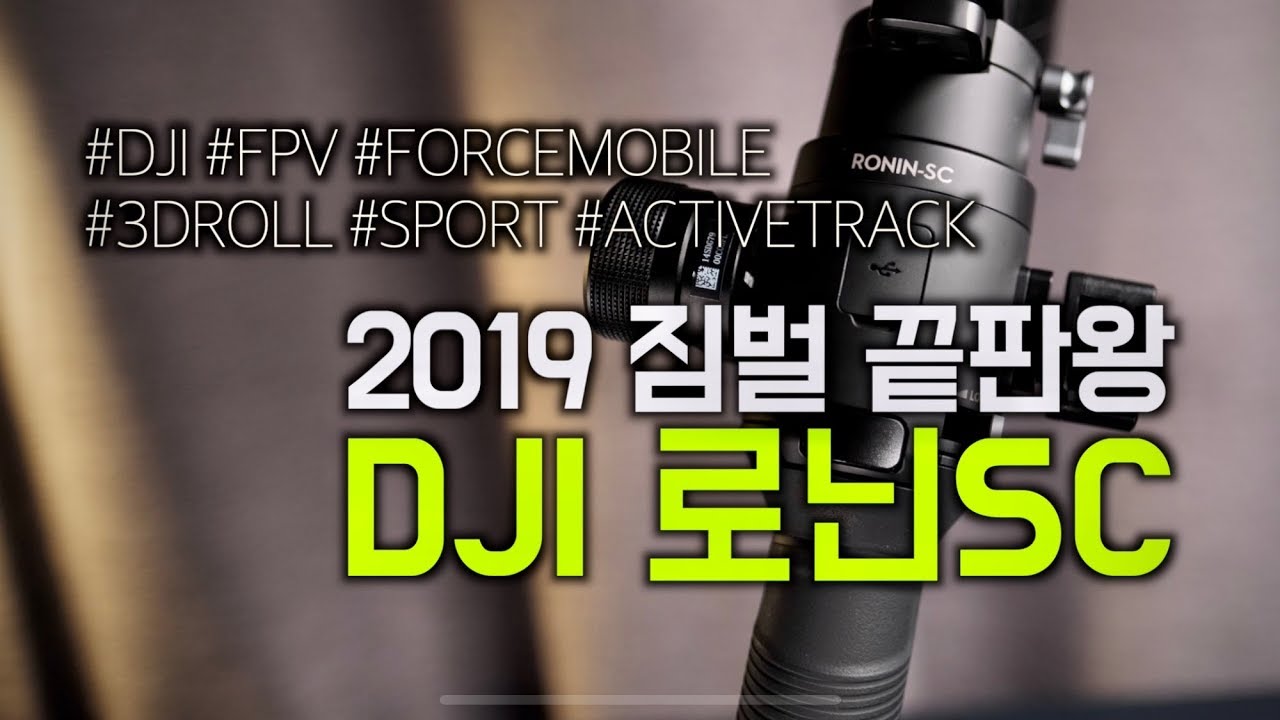 2019 짐벌 끝판왕 DJI 로닌SC 3주 사용 리뷰