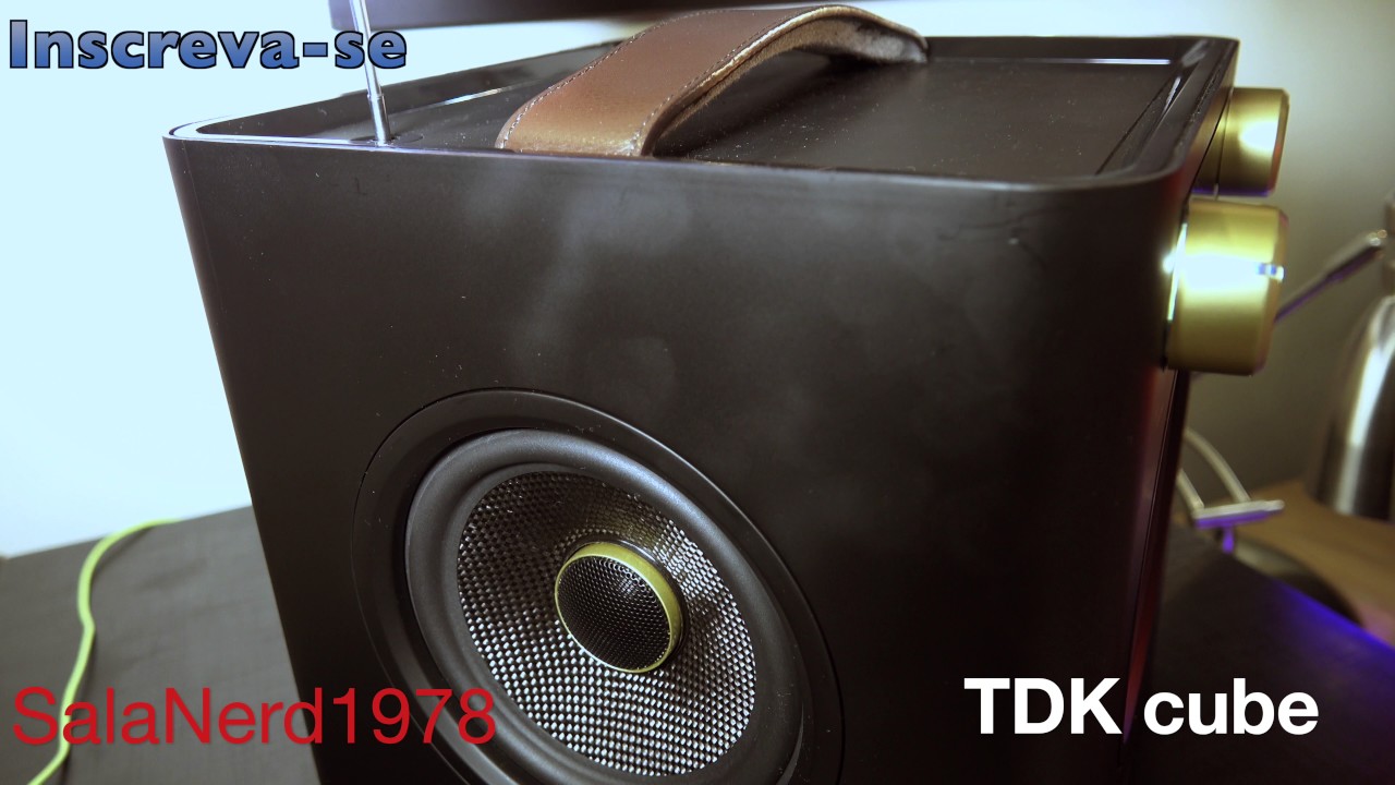 BOOMBOX caixa de som cube TDK. melhor caixa de som.
