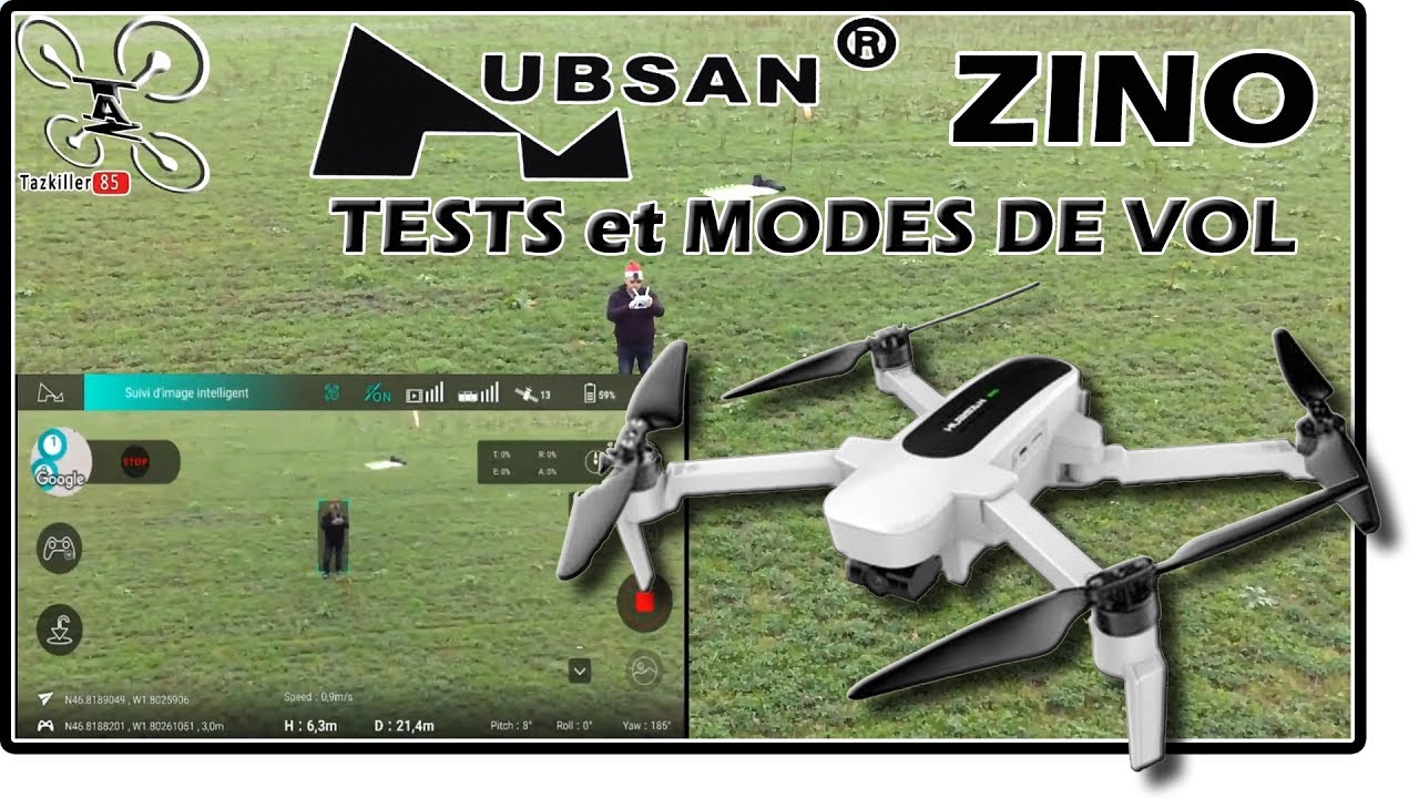 HUBSAN ZINO - Test et modes de vol - Presque tout bon !