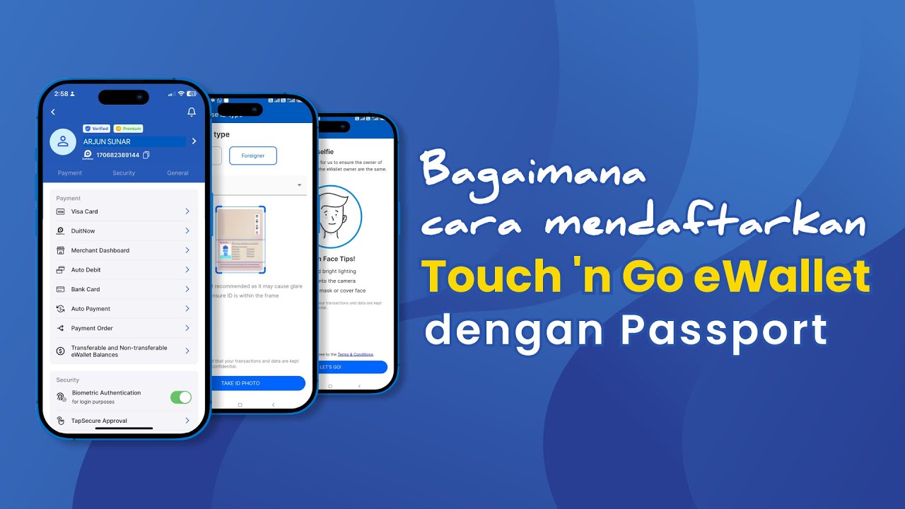 Cara Daftar Touch &lsquo;n Go eWallet Guna Passpor | INDONESIA