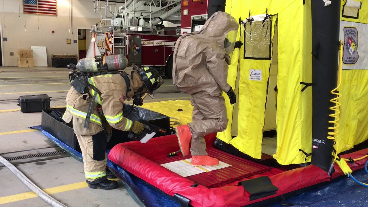 Haz Mat Team Decon Drill