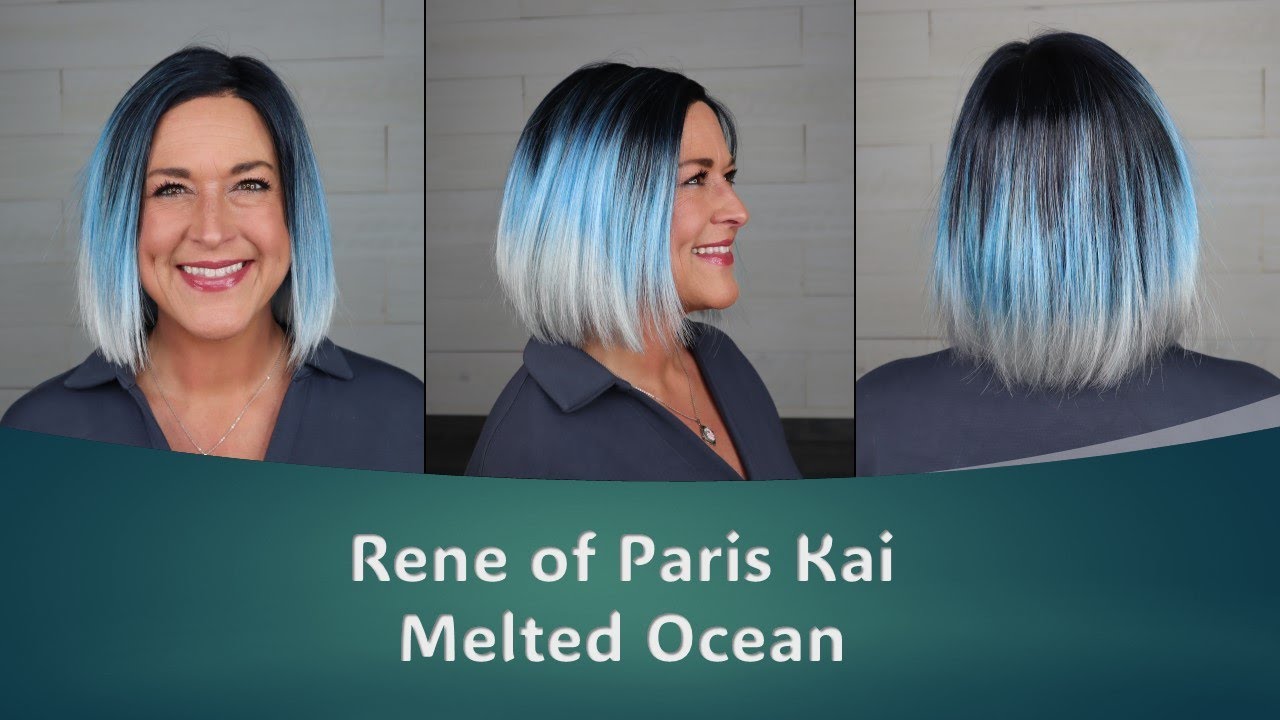 My first work wig!!!  Rene of Paris Kai in Melted Ocean | my most complimented wig ever