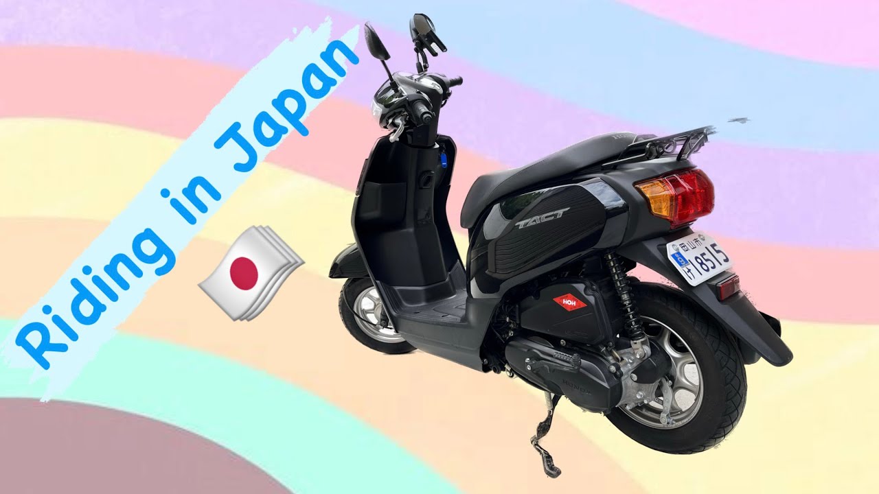 Honda Tact af79 riding in Japan