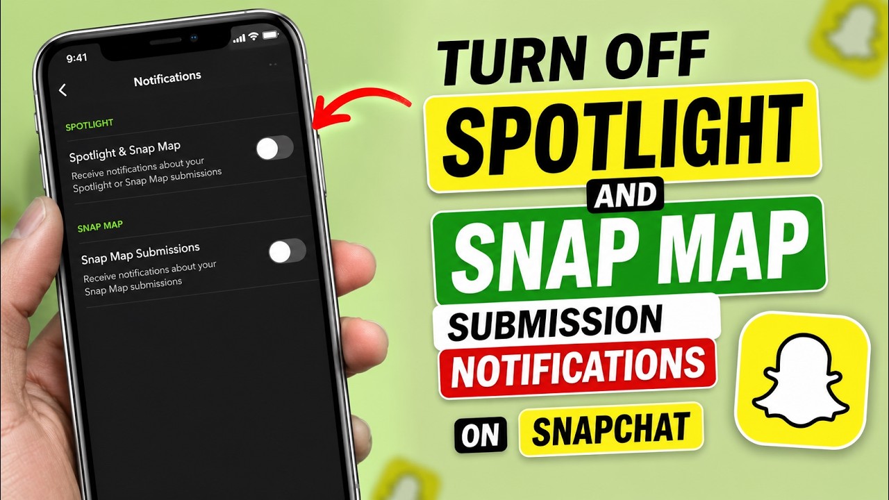 How to Turn Off Spotlight and Snap Map Submission Notifications on Snapchat