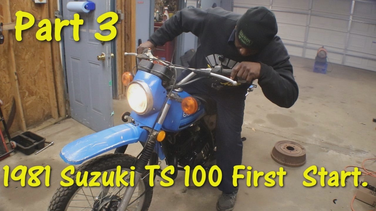 Iconic Suzuki TS100 Street and Trail Bike First Start. Will it run. Pt.2