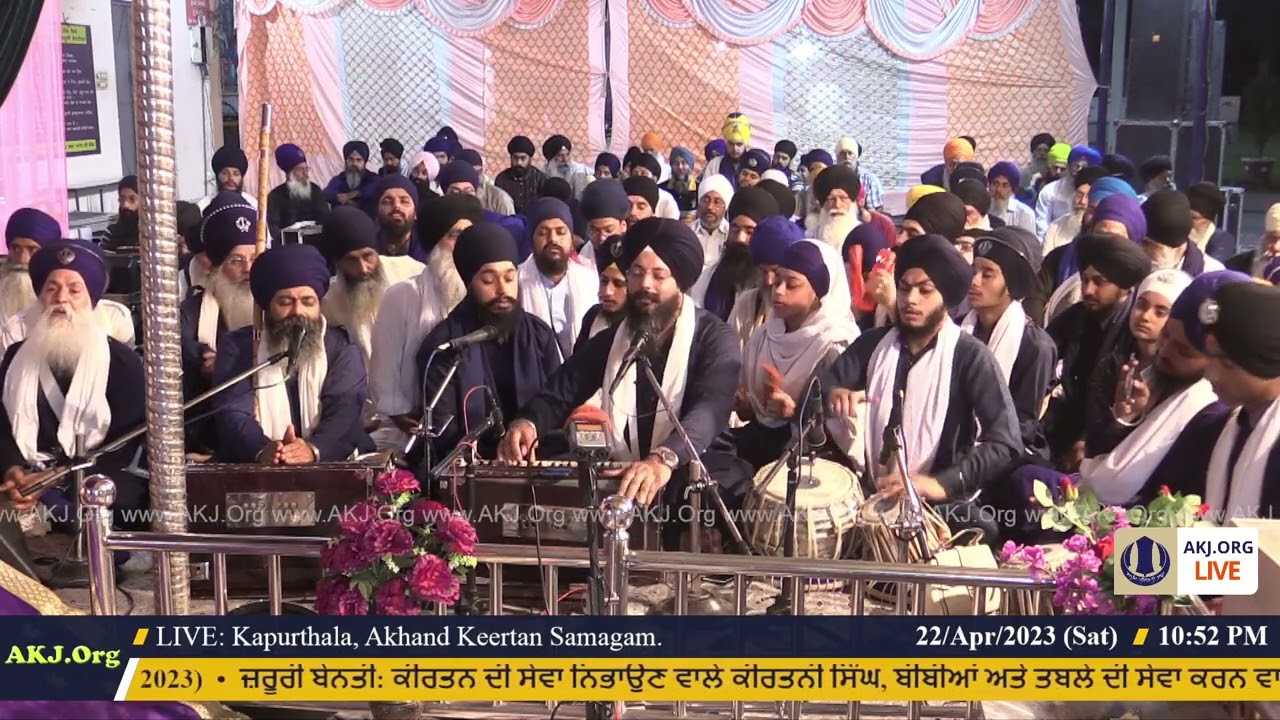 024 Kapurthala 22April2023 SatEve Rainsabai Keertan Bhai Gurbaldev Singh Jee Bathinda