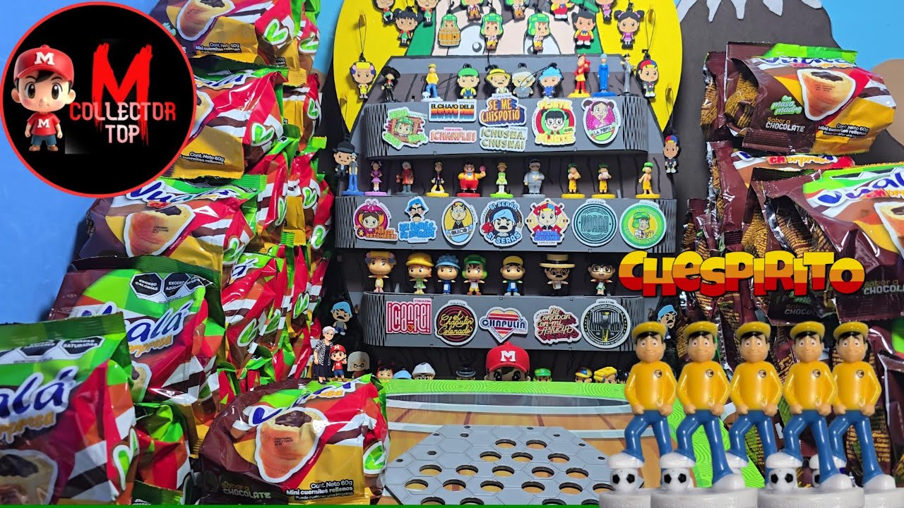 “¡Abrí 42 Vualá de Chespirito y completé las 24 figuras con Kiko bañista + Gran lote del Chanfle!”