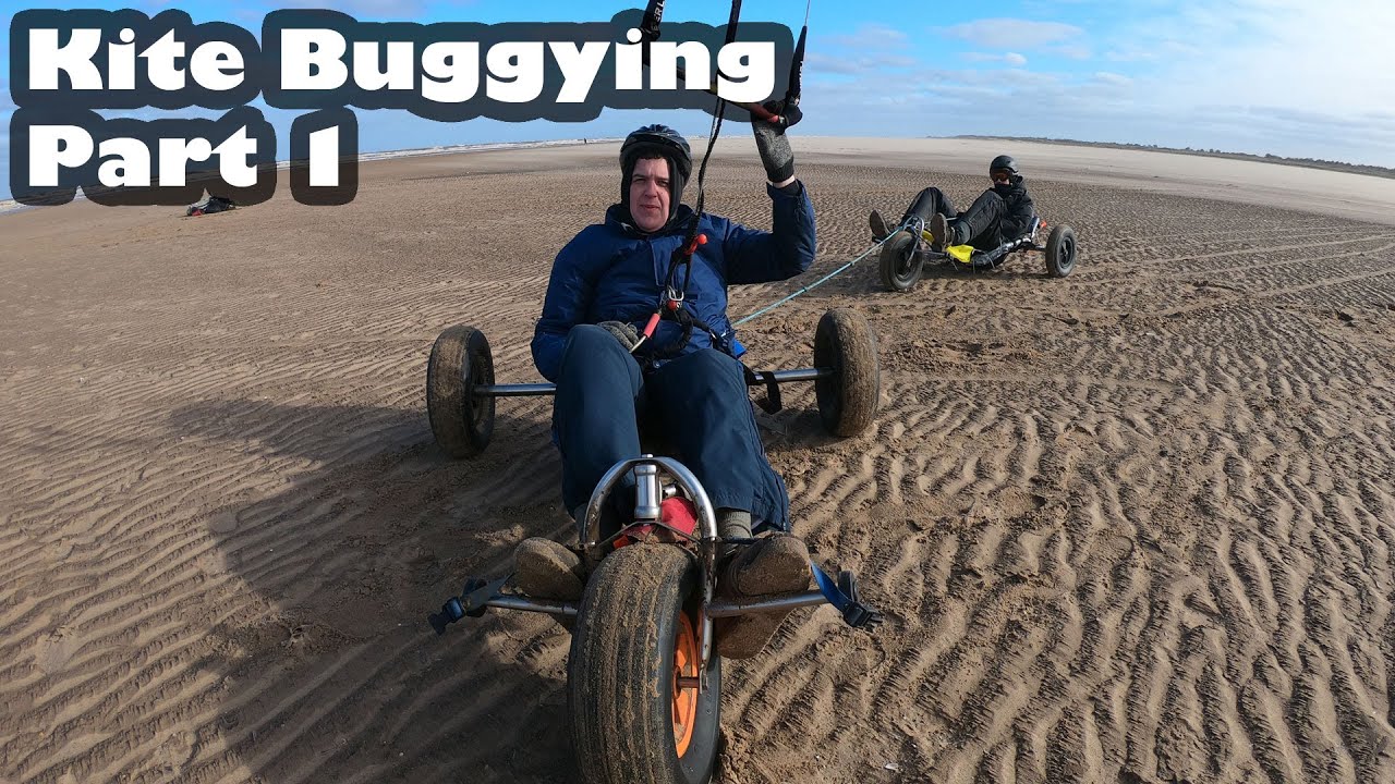 Kite Buggying at Mablethorpe UK
