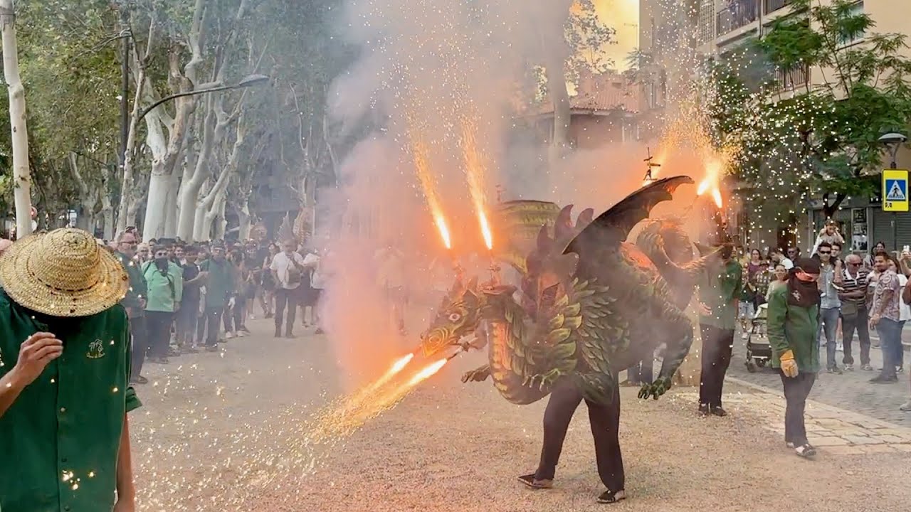 Baixada BESTIARI FESTIU del SEGUICI fins al Santuari (Festes Mare de Déu Misericòrdia Reus 2023)
