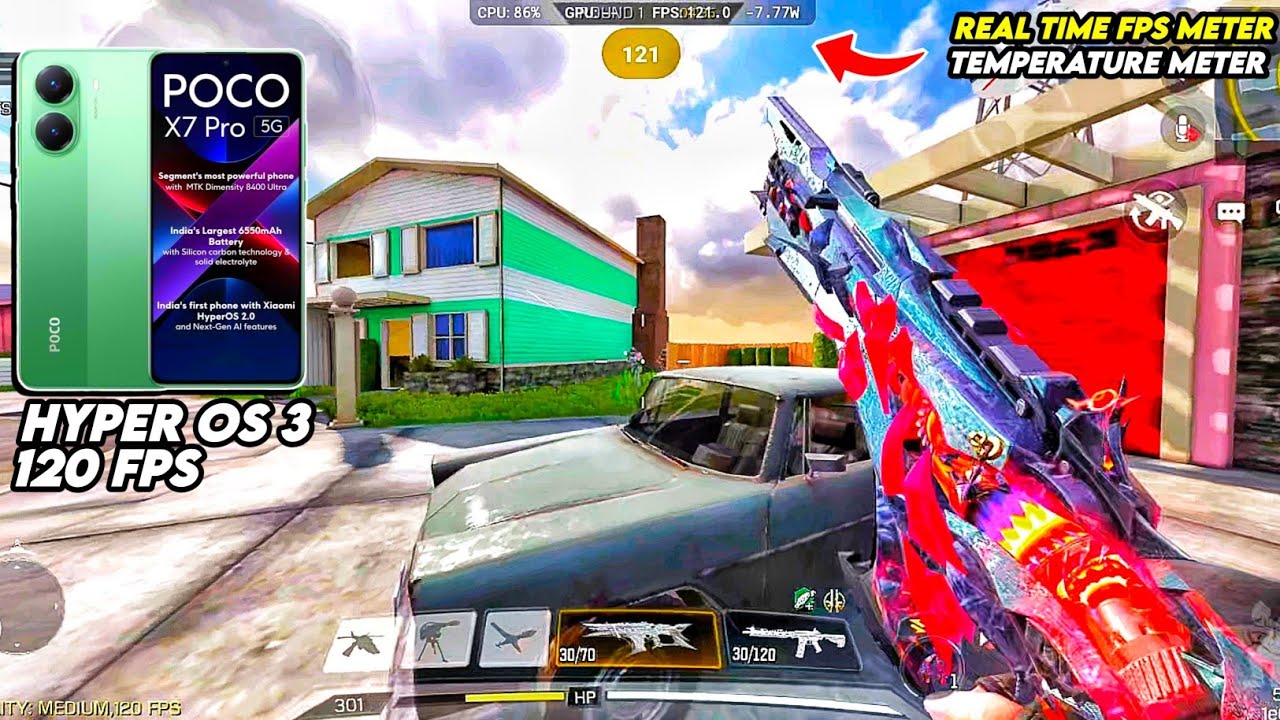 POCO X7 PRO 🔥 CODM MULTIPLAYER 120 FPS GAMEPLAY TEST with FPS METER 