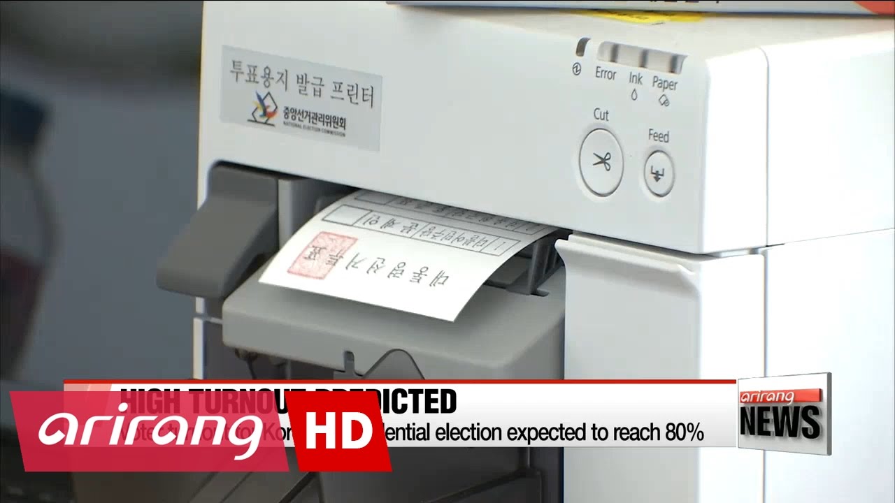 Voter turnout for Korea's presidential election expected to reach 80%