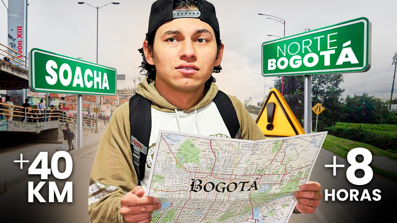 CRUCÉ TODA la CIUDAD de BOGOTÁ CAMINANDO