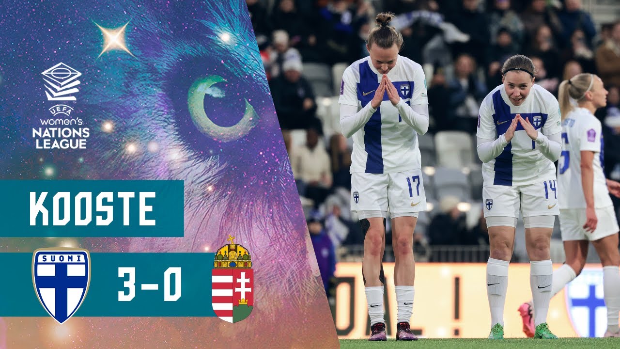 Helmarit Highlights (10 min.) | Suomi–Unkari 3–0 | UEFA Nations League | 8.4.2025
