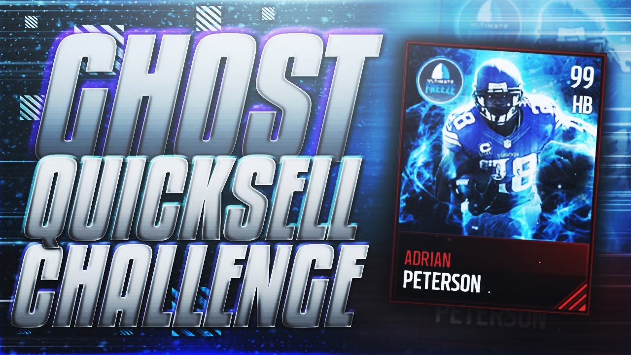 QUICKSELLING 98 GHOST ADRIAN PETERSON CHALLENGE!? HOLY CRAP