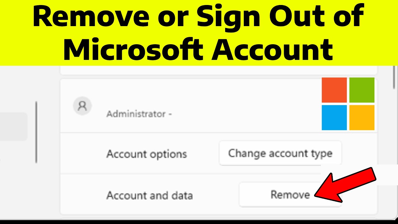 How To Fix Can't Sign Out or Remove Microsoft Account in Windows 11