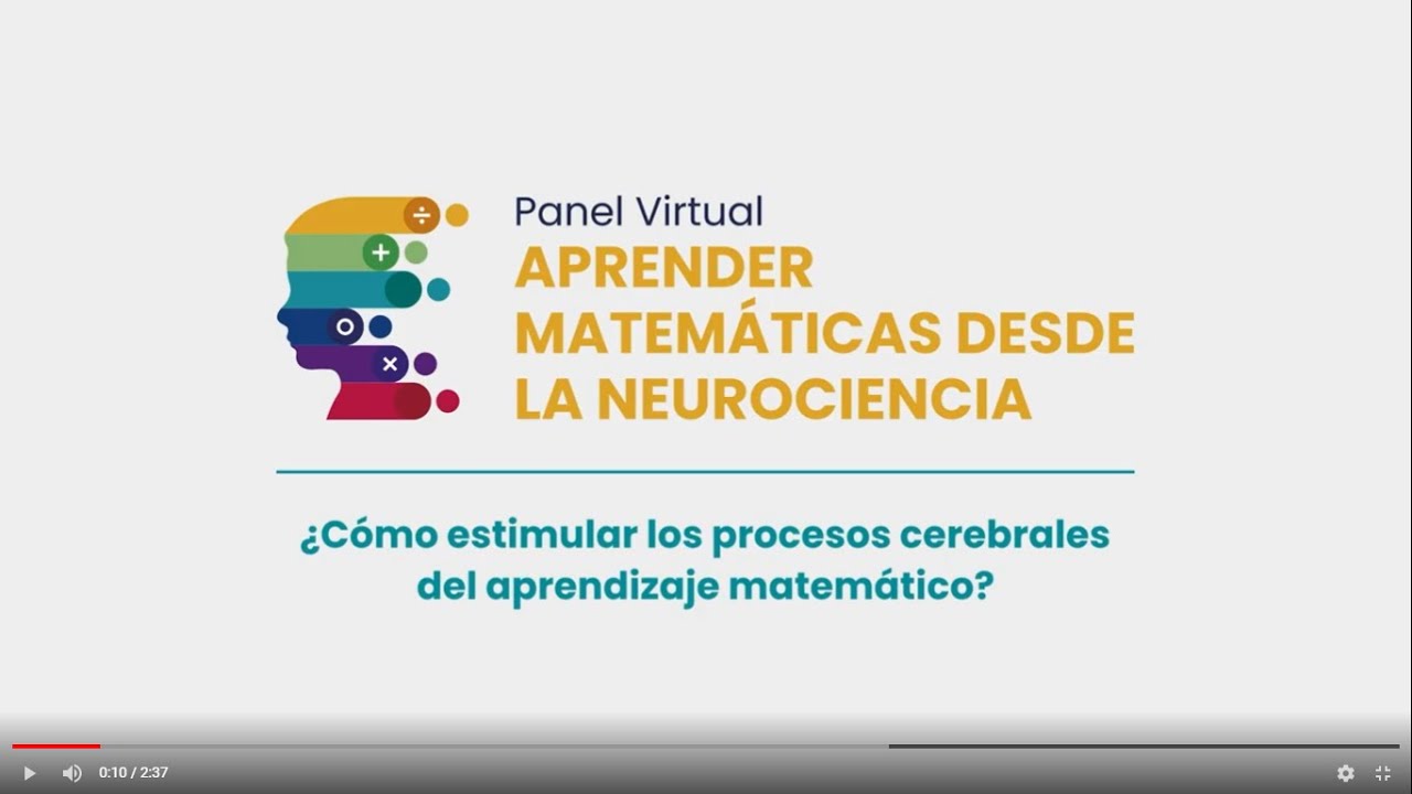 Panel Virtual Aprender Matemáticas desde la Neurociencia