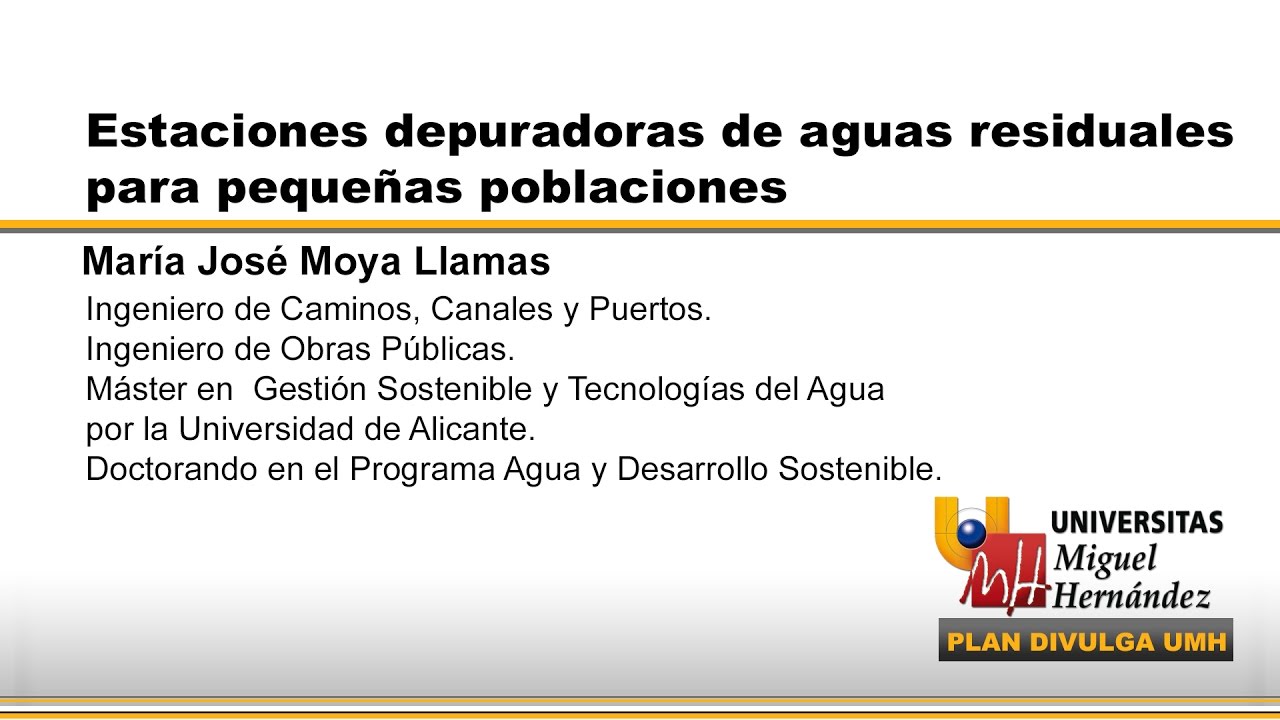 ESTACIONES DEPURADORAS DE AGUAS RESIDUALES PARA PEQUE&Ntilde;AS POBLACIONES