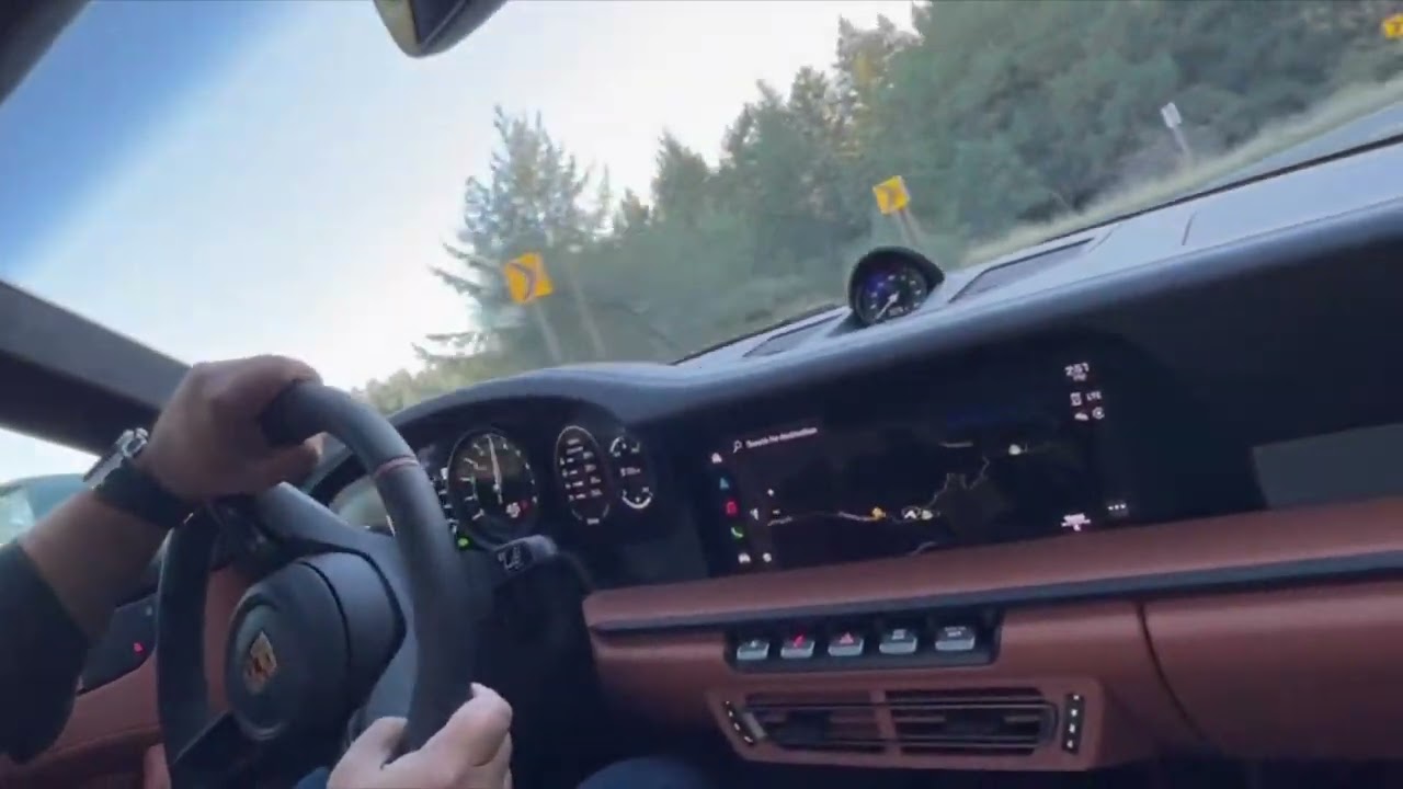 Porsche 911 S/T on backroads!!