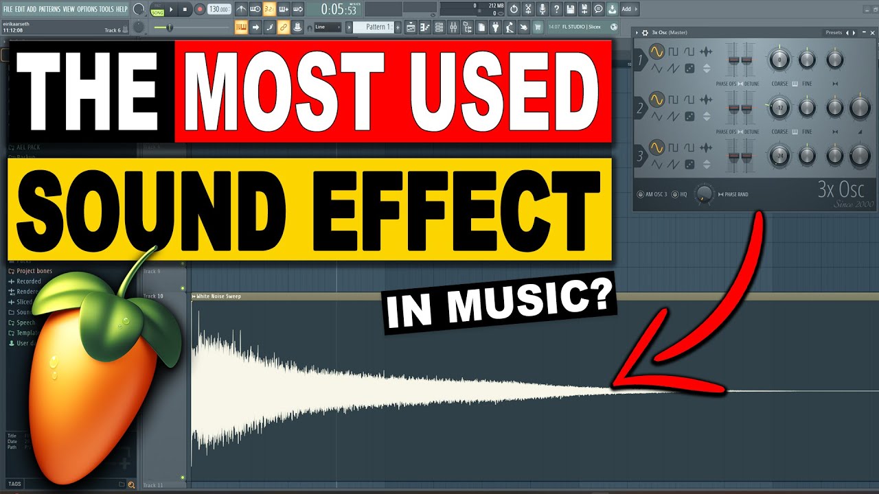 Как создать типичный эффект белого шума в FL Studio 21
