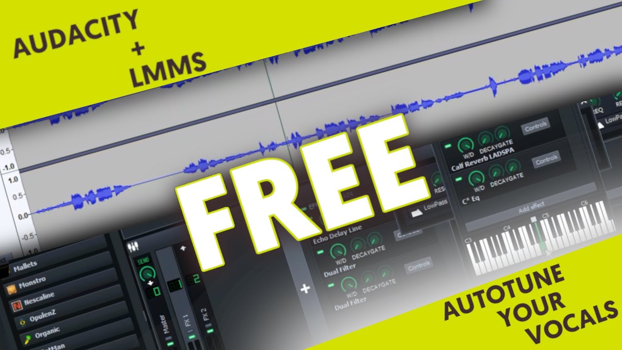 Auto Tune Your Vocals | Audacity + LMMS | TN GraFix