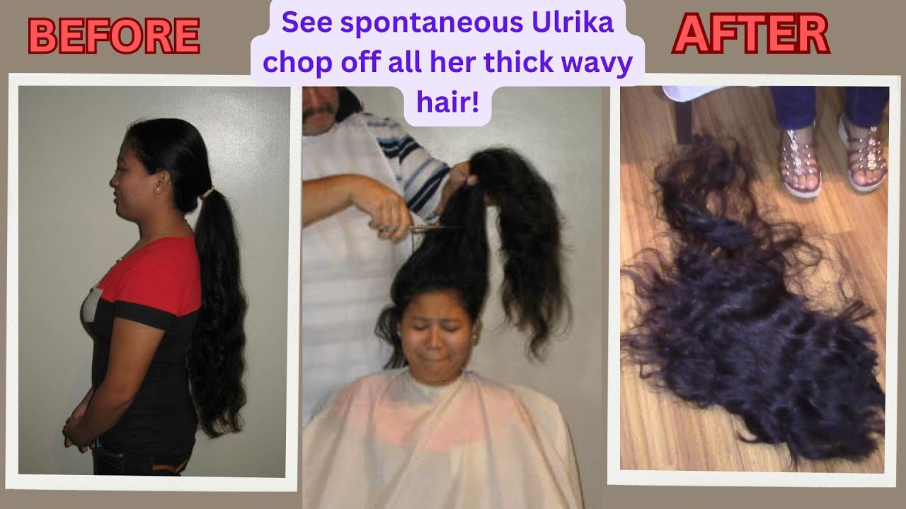 Ladies long hair cut short #haircut #ladieshaircut #haircutforlonghair #longhair #hair #pixiecut
