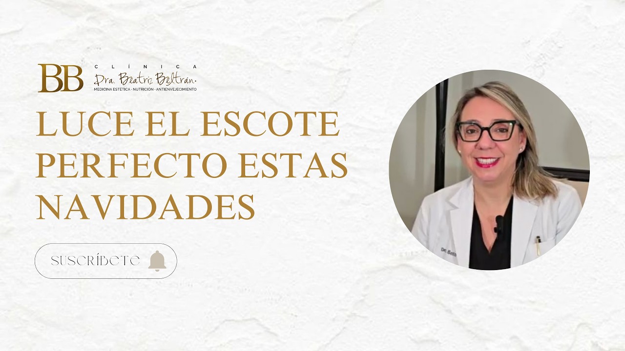 Luce el escote perfecto estas navidades: Elimina manchas y rojeces de verano en solo una sesión.