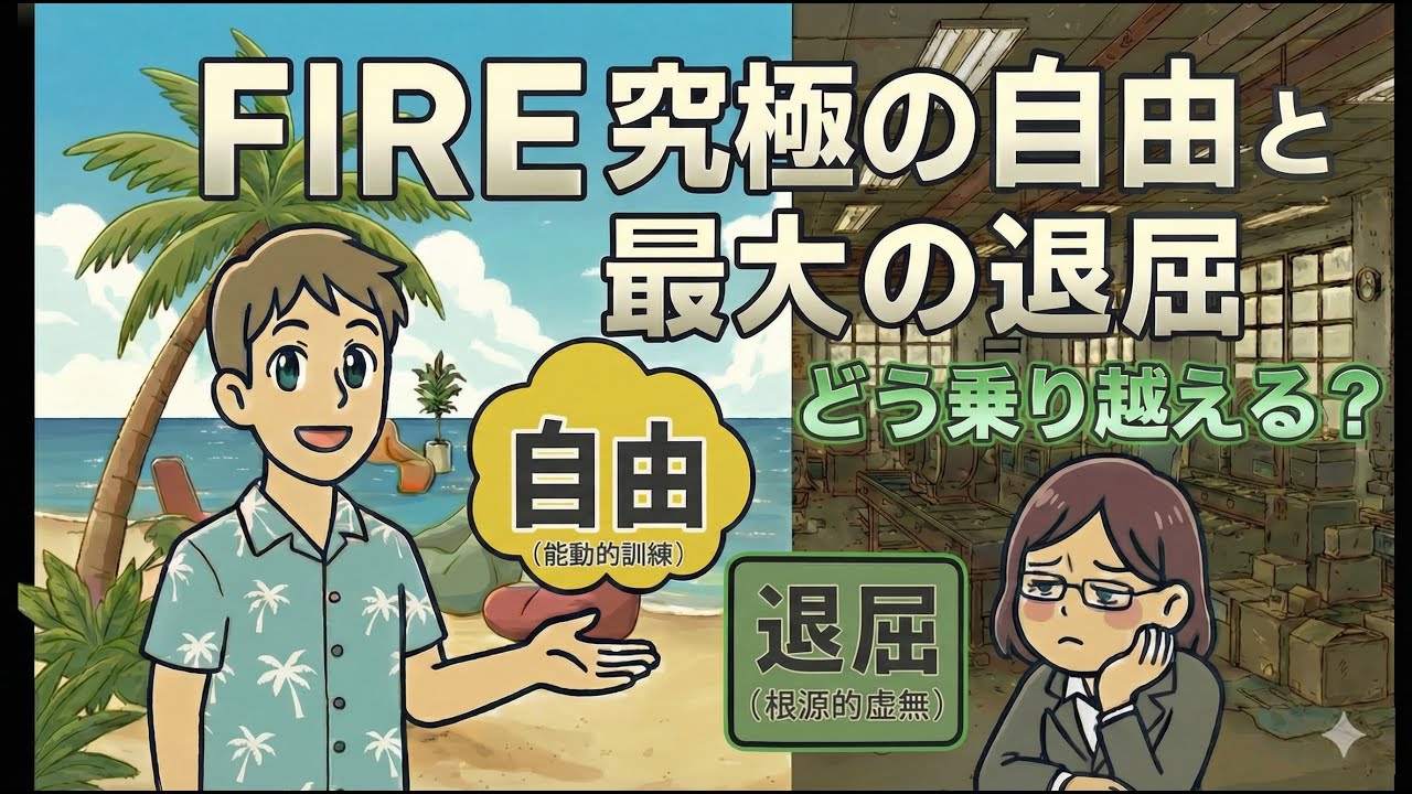 FIREは究極の自由か、それとも虚無か？ 哲学書で読み解く3つの退屈の正体 【FIRE・セミリタイア・早期退職・サイドFIRE】
