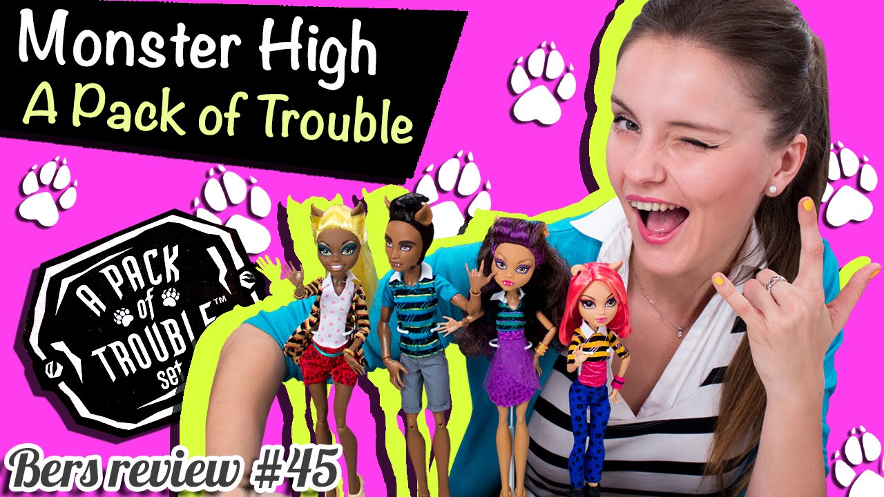 A Pack of Trouble Set (сет семья Вульфов) Monster High (Школа Монстров) Обзор/Распаковка CBX41
