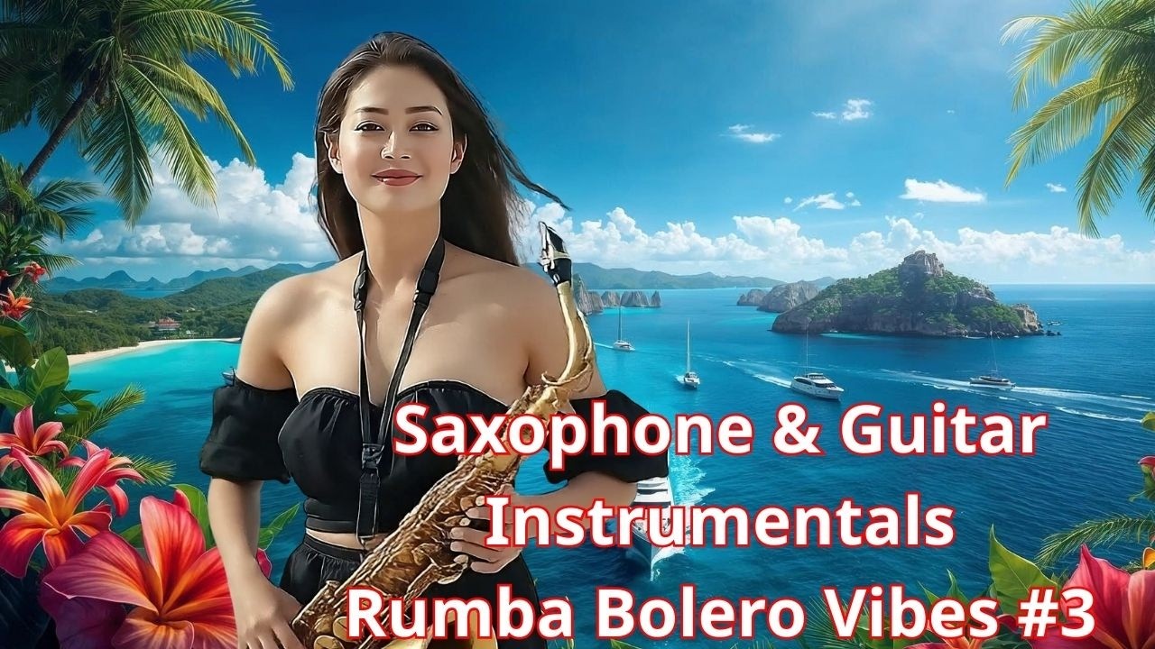 Nhạc H&ograve;a Tấu 4k - Saxophone & Guitar Instrumentals &ndash; Rumba Bolero Vibes #3