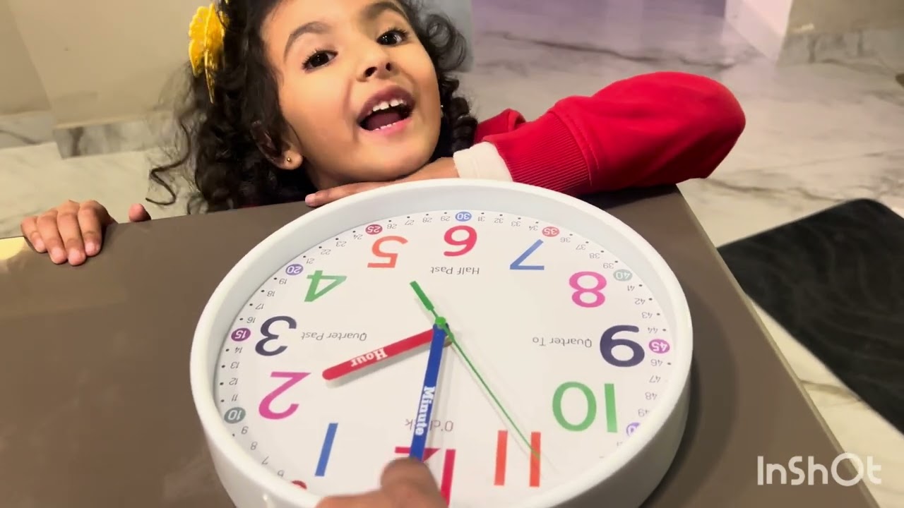 How to introduce time ⏰ to kids 👧 🧒! #kids#learning#spokenenglish#english pre#education 