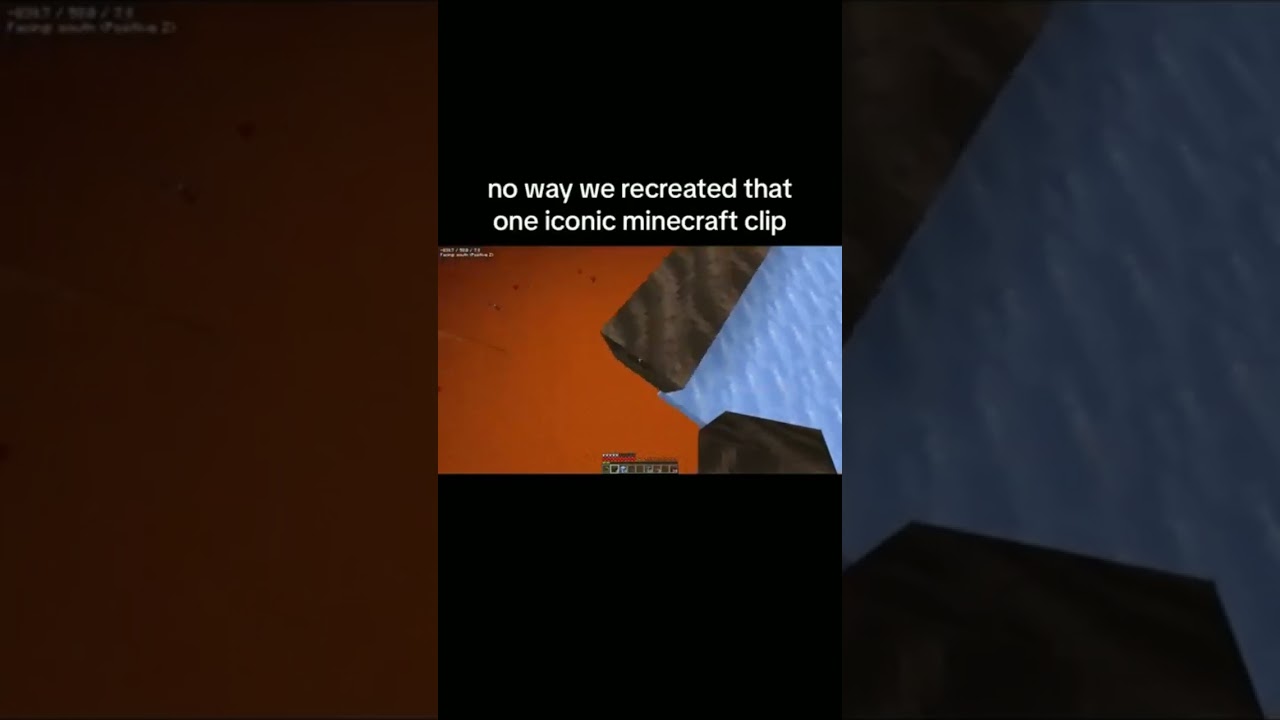 Minecraft nether ice bridge gone flying 💀 #shorts #short #minecraft #trending #viral