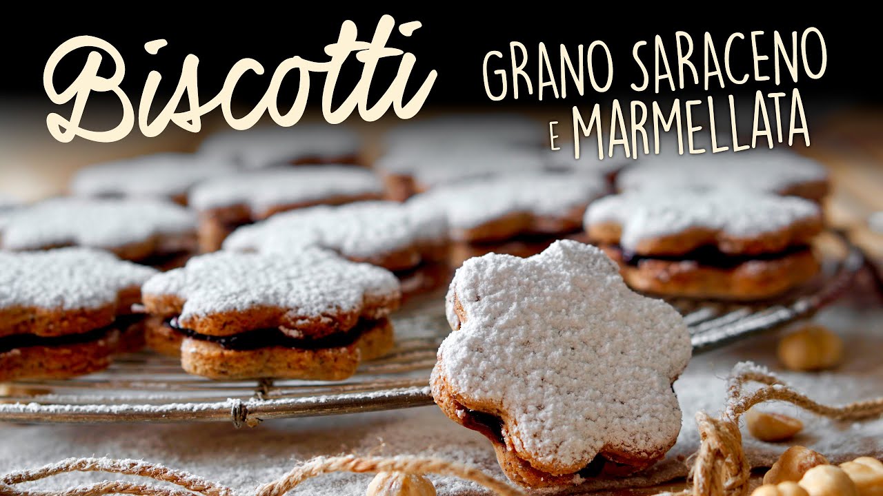 BISCOTTI CON FARINA DI GRANO SARACENO E MARMELLATA Ricetta Facile - Buon'Idea