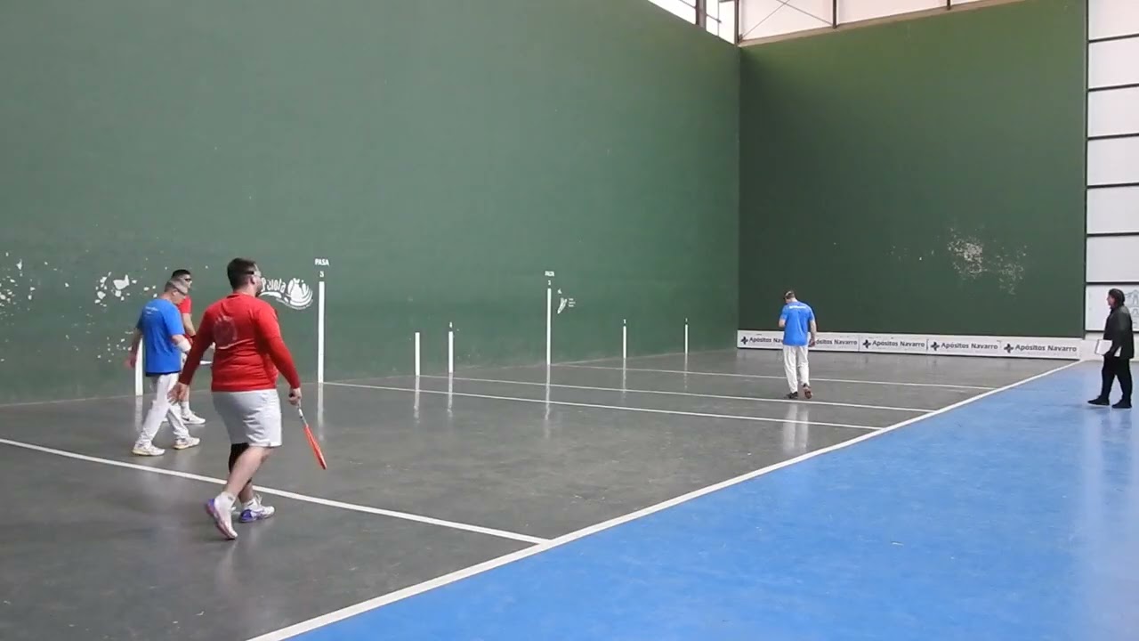 Frontenis  Valencia  liga  DH  Cheste B- Cuart P.  B (7-3-26) Gerardo- Ferran  1er set.