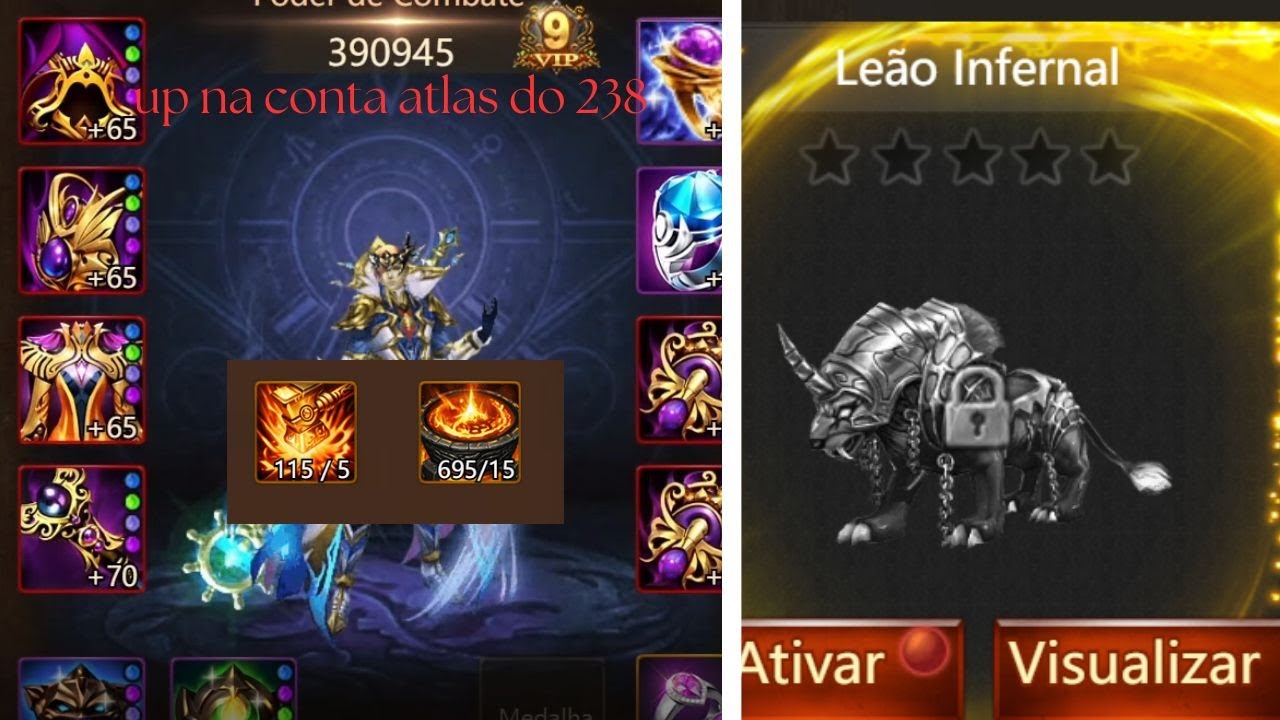 MEGA UP NA CONTA DO ATLAS DO S238 + FORJA + AVANÇO +MONT