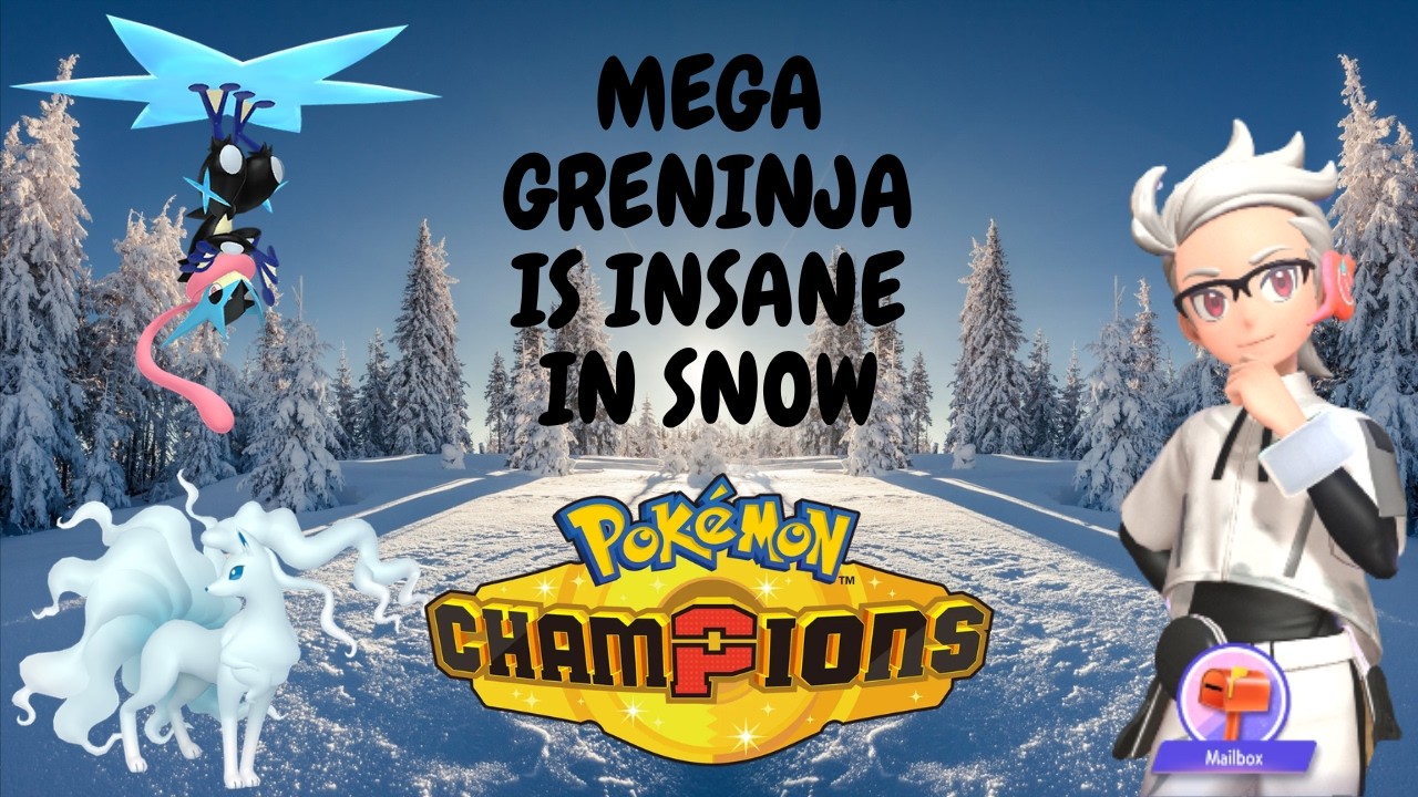 MEGA GRENINJA in SNOW is ACTUALLY INSANE ❄️🔥 | Broken Snow Team Sweep in Pok&eacute;mon Champions