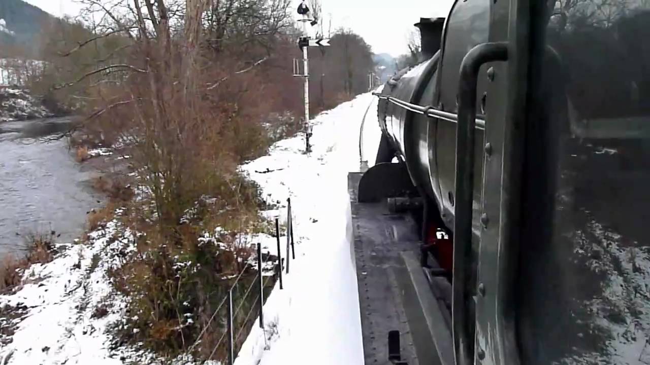 Footplate Ride GWR 2-8-0 3802 Llangollen Railway Saturday 04-12-2010 Part-1