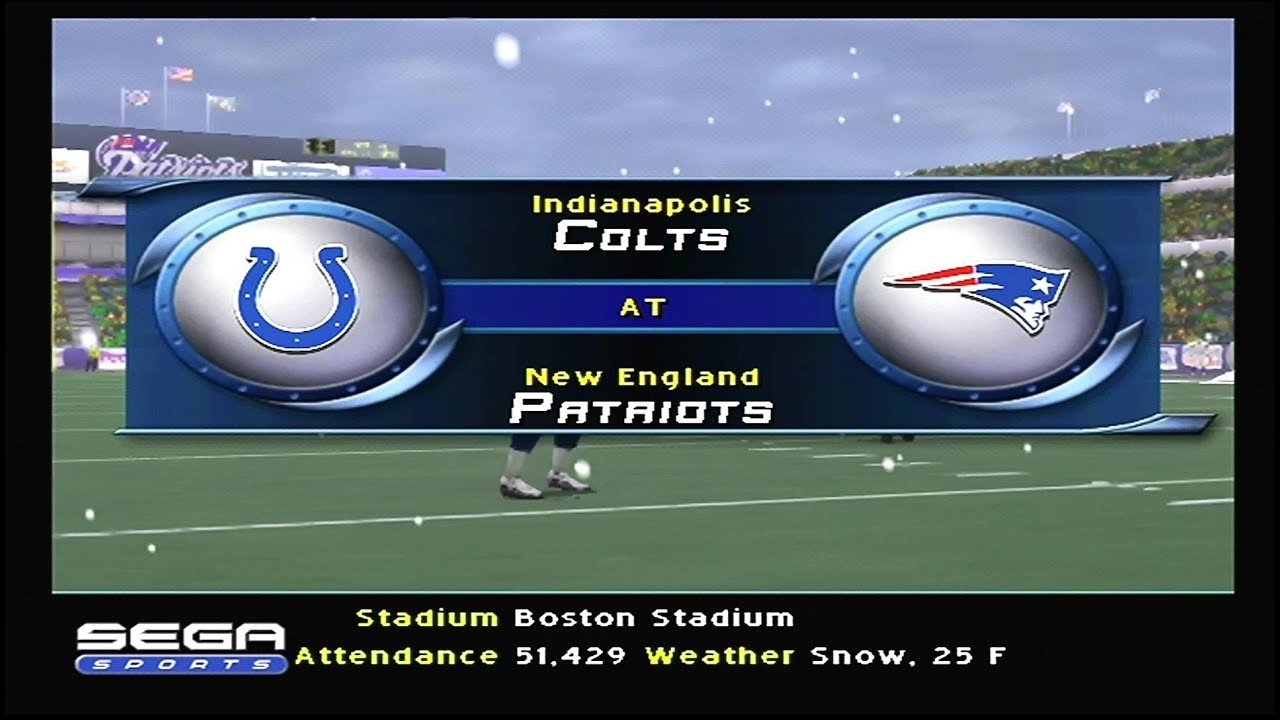 NFL 2K2 (PS2) Colts vs Patriots