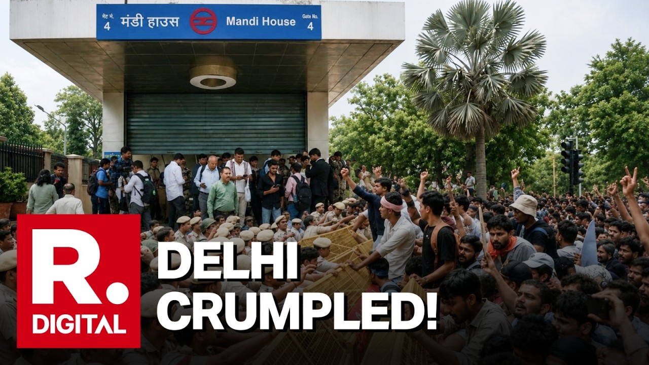 Delhi Metro Stations Closed Amid CJP Protests, Commuters Complain On Cam