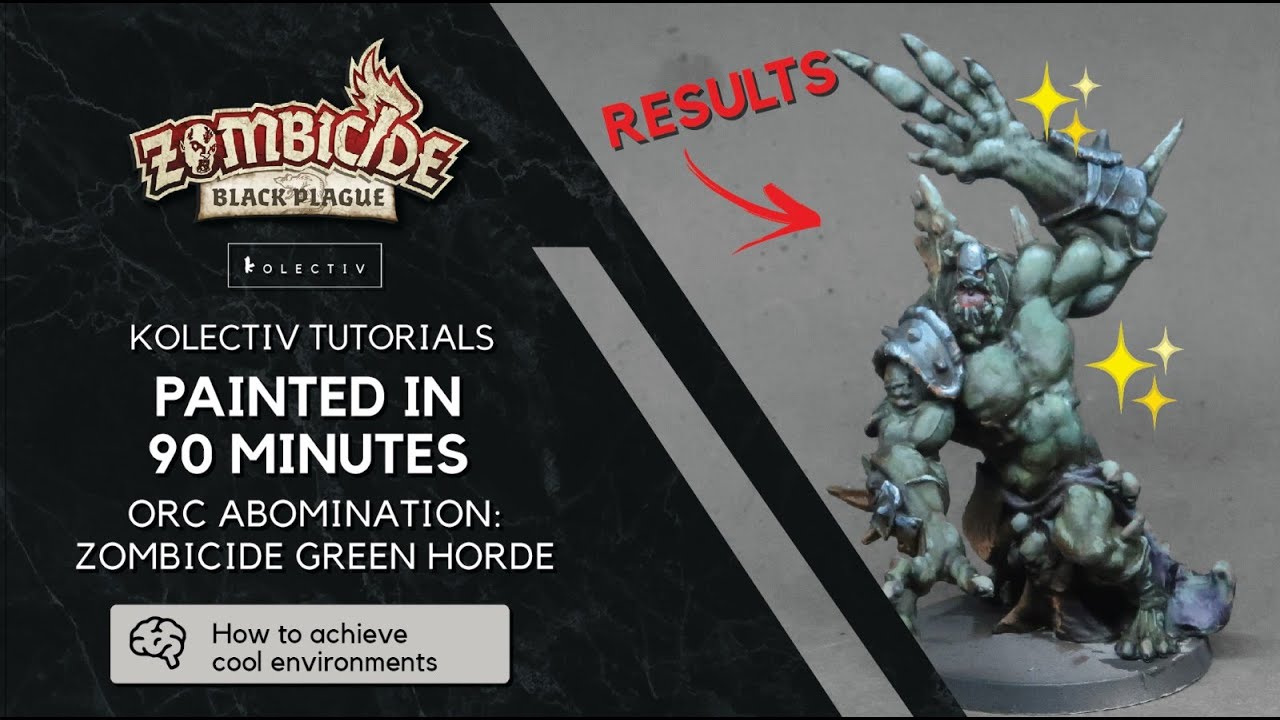 Painted in 90 Minutes - Orc Abomination (Zombicide Green Horde) #Paintedin90mins