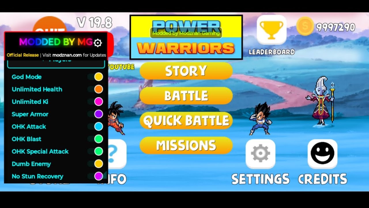 POWER WARRIORS 19.8 MOD MENU HIT KILL #powerwarriors #mods #powerwarriorspk
